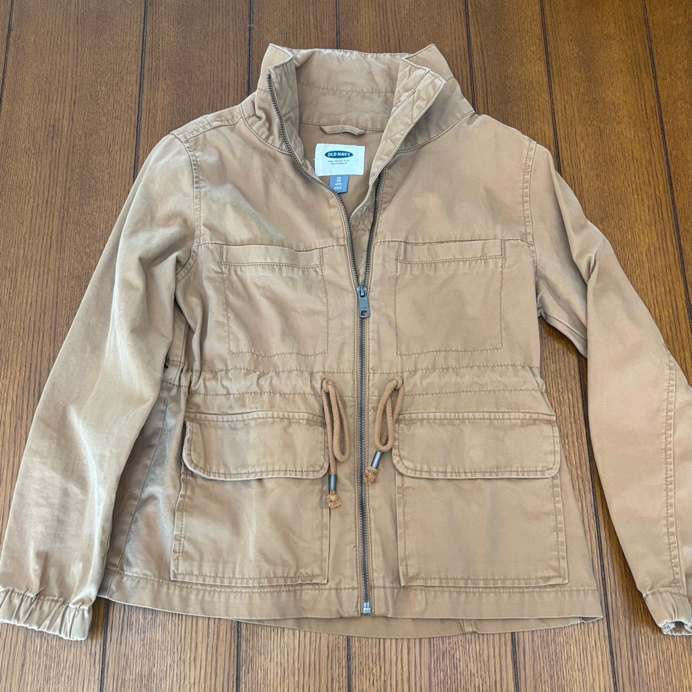 Old Navy Light Brown Zip-Up Jacket